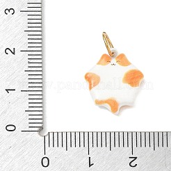 304 Stainless Steel Enamel Pendants&nbsp;SA-CBA08A6-09G-02
