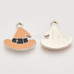 Light Gold Plated Alloy Enamel Pendants&nbsp;LS-X-ENAM-T009-33A