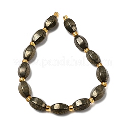 Natural Pyrite Beads Strands&nbsp;G-Z131-E01-01