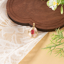 1Pc Brass Enamel Locket Pendants&nbsp;FIND-TA0010-71B