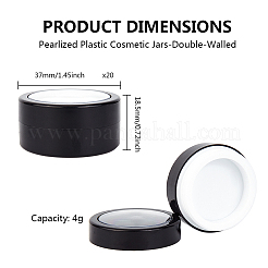 Plastic Cosmetics Cream Jar&nbsp;DIY-BC0001-98