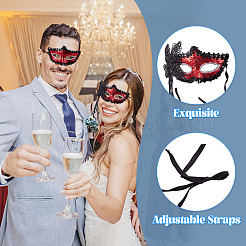2Pcs 2 Styles Plastic Masquerade Masks for Cosplay Party Costume Accessory&nbsp;FEPA-TA0001-02A