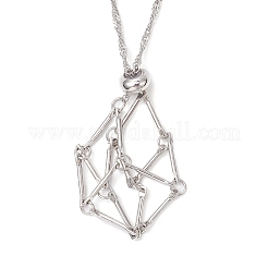 304 Stainless Steel Macrame Pouch Empty Stone Holder Necklace Making&nbsp;NJEW-JN05236-02