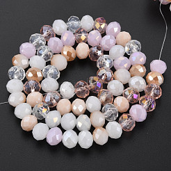 Electroplate Glass Beads Strands&nbsp;EGLA-S194-18H