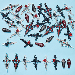 32Pcs 8 Style Alloy Pendants&nbsp;FIND-GO0001-89
