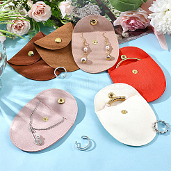 6Pcs 6 Colors Microfiber Jewelry Storage Bags&nbsp;ABAG-PH0001-40A