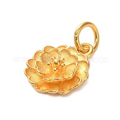 925 Sterling Silver Lotus Flower Charms&nbsp;STER-U009-01G-02