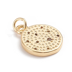 Brass Micro Pave Cubic Zirconia Pendants&nbsp;ZIRC-G165-07G
