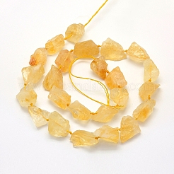Rough Raw Natural Citrine Beads Strands&nbsp;G-K202-17B