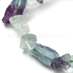 Raw Rough Natural Fluorite Beads Strands&nbsp;G-P528-B03-01