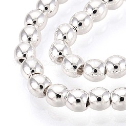 Electroplate Non-magnetic Synthetic Hematite Bead Strands&nbsp;G-Q466-3mm-02