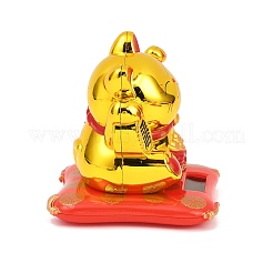 ABS Plastic Solar Powered Maneki-neko Figurines&nbsp;DJEW-B017-01A-03