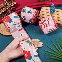 3 Rolls 3 Styles Christmas Themes Polyester Ribbons&nbsp;SRIB-TA0001-31