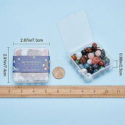 30Pcs 15 Colors Gemstone Pendants&nbsp;G-SC0001-42