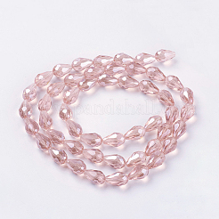 Electroplate Glass Beads Strands&nbsp;X-EGLA-R008-15x10mm-7