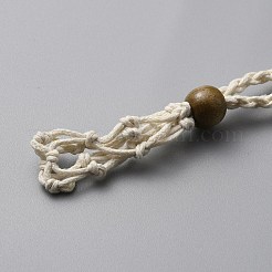 Braided Cotton Thread Cords Macrame Pouch Necklace Making&nbsp;FIND-WH0032-56B-07