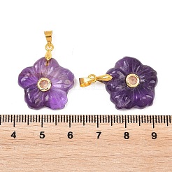 Natural Amethyst Carved Pendants&nbsp;G-A315-01G-03