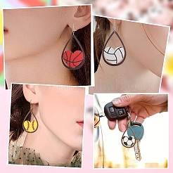 DIY Sports Ball Dangle Earring Making Kits&nbsp;DIY-YW0009-92