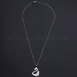 Non-Tarnish 201 Stainless Steel Pendants Necklaces&nbsp;NJEW-S105-JN667-45-1