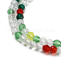 Transparent Gradient Color Glass Beads Strands&nbsp;GLAA-E044-01A