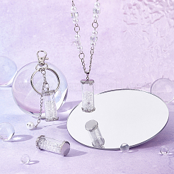 4Pcs Transparent Glass Pendants&nbsp;GLAA-UN0001-05