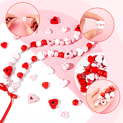320Pcs Natural Wood Beads&nbsp;WOOD-GA0001-43