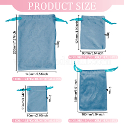 24Pcs 24 Styles Velvet Bags Drawstring Jewelry Pouches&nbsp;TP-BC0001-09