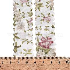 20 Yards Flower Printed Polyester Ribbon&nbsp;OCOR-Z005-03B
