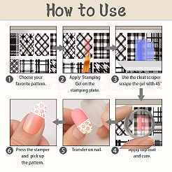 Plastic Nail Art Image Templates&nbsp;AJEW-UN0002-49C