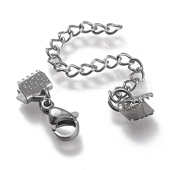 Tarnish Resistant 304 Stainless Steel Curb Chain Extender&nbsp;STAS-K195-25P-04