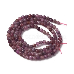 Natural Ruby Beads Strands&nbsp;G-F509-16-3mm-01