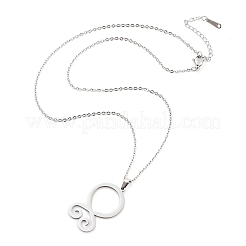 Non-Tarnish 304 Stainless Steel Pendant Necklaces&nbsp;NJEW-P306-04P