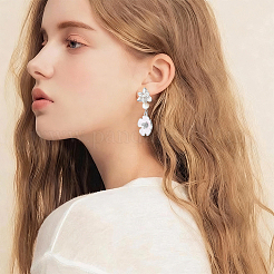 16Pcs 2 Colors Brass Stud Earring Findings&nbsp;KK-BBC0028-76