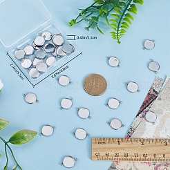 50Pcs 304 Stainless Steel Cabochon Connector Settings&nbsp;STAS-CN0001-56A