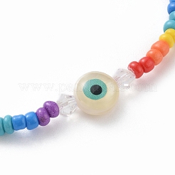 Baking Paint Glass Seed Beads Stretch Bracelets&nbsp;BJEW-JB04829-01