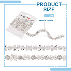 Flower Iron Rhinestone Cup Chains&nbsp;FIND-TAC0007-19