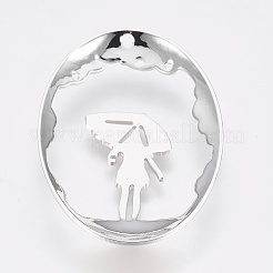 Brass Pendants&nbsp;KK-K230-02P-NF