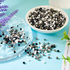 100G Opaque & Transparent Inside Colours 6/0 Glass Seed Beads&nbsp;SEED-TA0001-12A