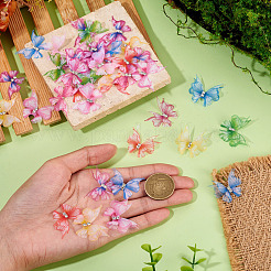 56Pcs 8 Colors Cloth Butterfly Ornament Accessories&nbsp;DIY-TA0014-28