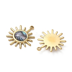 Natural Paua Shell Pendants&nbsp;STAS-G397-03G-02