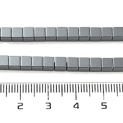 Grade AA Non-magnetic Synthetic Hematite Cube Beads Strands&nbsp;G-F161-11C