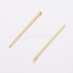 Brass Flat Head Pins&nbsp;KK-F714-06G-B