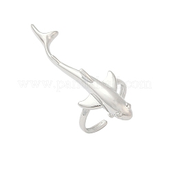 Brass Cuff Rings for Women&nbsp;RJEW-C122-01P