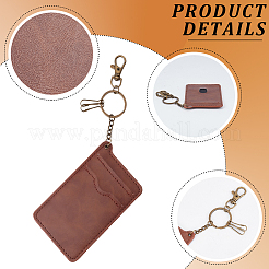 1Pc Retro PU Leather Card Holder&nbsp;OFST-DJ0001-24C