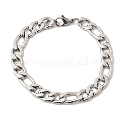 201 Stainless Steel Curb Chain Bracelets for Men&nbsp;STAS-T077-22A-02P