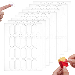 300Pcs Oval Double Sided Adhesive Tape&nbsp;FIND-WH0111-726A