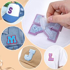 Polyester Embroider Thread Iron on/Sew On Patches&nbsp;PATC-WH0023-99