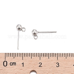 925 Sterling Silver Ear Stud Findings&nbsp;STER-K167-042C-S