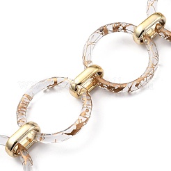 Handmade Transparent Spray Painted Acrylic Chains&nbsp;AJEW-JB00742