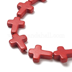 Synthetic Turquoise Dyed Beads Strands&nbsp;G-P507-06B